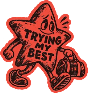 Red Noise · Trying My Best yıldız sticker'ı